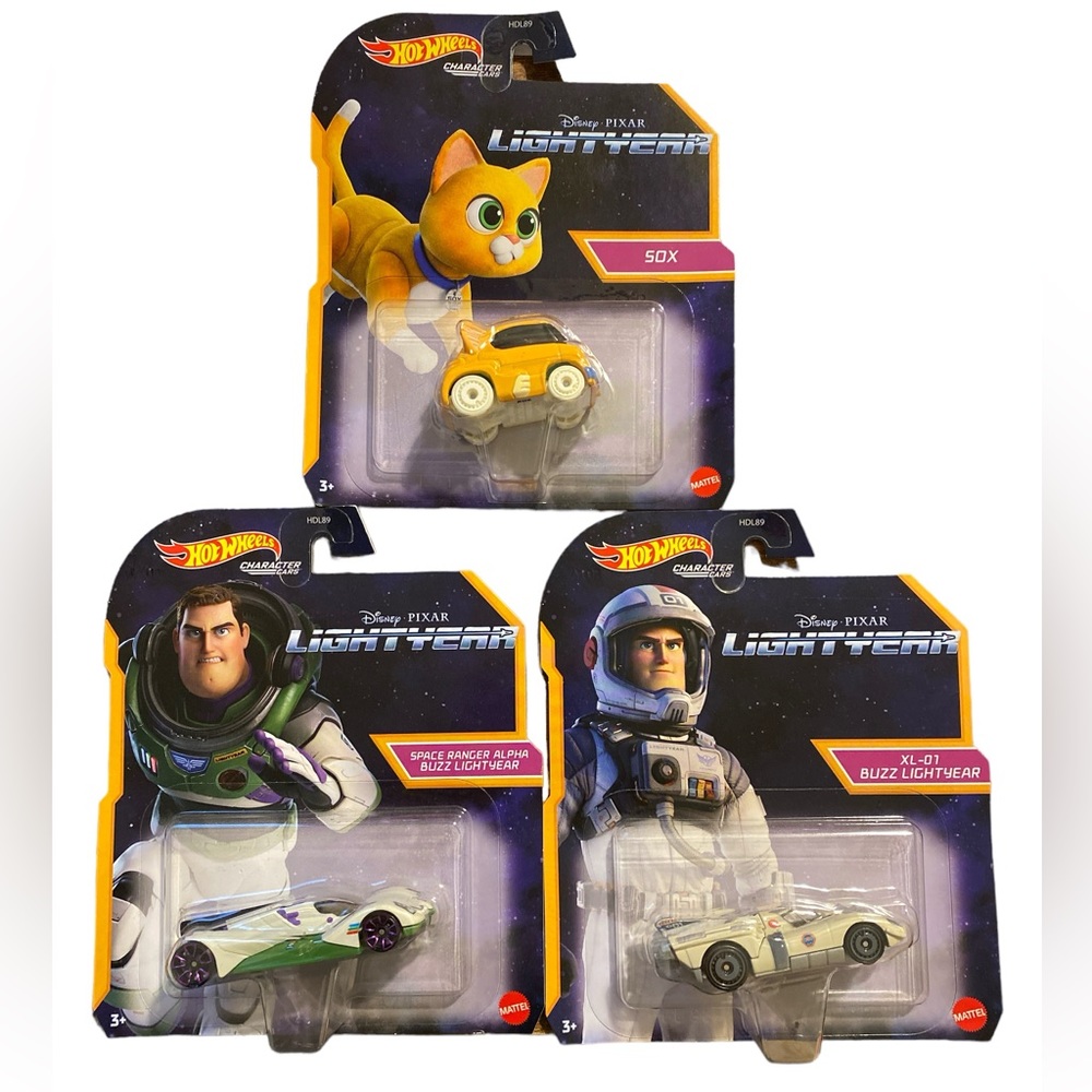 Hot Wheels Toy Story Lightyear Character Cars Bundle Set